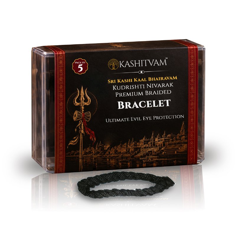 Kashitvam Kaal Bhairav Raksha Sutra Bracelet – Evil Eye Protection & Negativity Shield-front